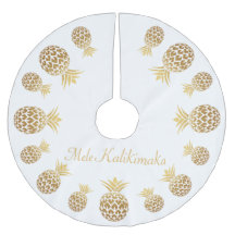 Navidades de Gold Pineapple Mele Kalikimaka Hawaii