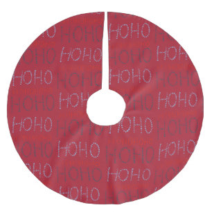 Falda Para El Árbol De Navidad De Poliéster Navidades de Hohoho enmascaran papel de envolvimie