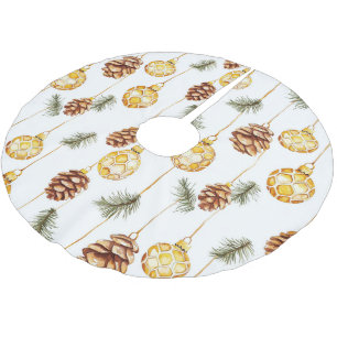 Falda Para El Árbol De Navidad De Poliéster Navidades de Honey Pine Cones