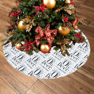 Falda Para El Árbol De Navidad De Poliéster Navidades de la divertida falda del árbol de ilust