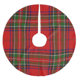 Falda Para El Árbol De Navidad De Poliéster Navidades de la falda del árbol de plástico rojo y