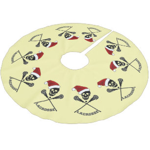 Falda Para El Árbol De Navidad De Poliéster Navidades de Lacrosse Sticks