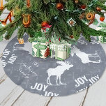 Falda Para El Árbol De Navidad De Poliéster Navidades de Moose de Flecha Cruzada de Chalkboard<br><div class="desc">Animal Rústico Cálido Cruzó Arrow Woodland Moose Christmas Tree Skirt. Perfecto para la fiesta Navidad Forestal Decoración de Invierno.</div>