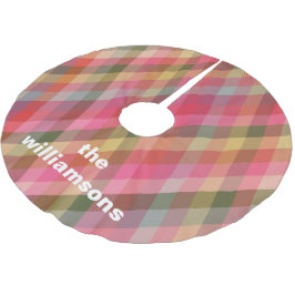 Falda Para El Árbol De Navidad De Poliéster Navidades de nombre de familia de marca rusa perso