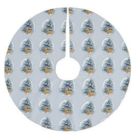 Falda Para El Árbol De Navidad De Poliéster Navidades de Norfolk Terrier