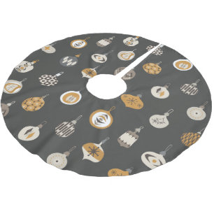 Falda Para El Árbol De Navidad De Poliéster Navidades de ornamentos modernos de Retro Mid Cent