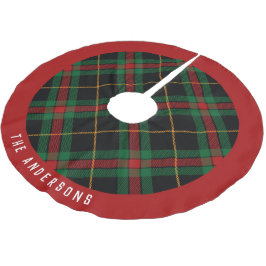 Falda Para El Árbol De Navidad De Poliéster Navidades de Plaid