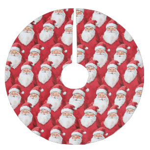 Falda Para El Árbol De Navidad De Poliéster Navidades de Santa Claus