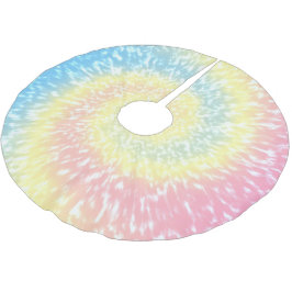 Falda Para El Árbol De Navidad De Poliéster Navidades de Swirl Hippie Dye