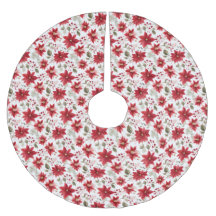 Navidades del Día Verde Rojo de Poinsettia