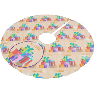 Falda Para El Árbol De Navidad De Poliéster Navidades Elegant Gift