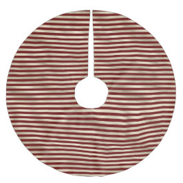Falda Para El Árbol De Navidad De Poliéster Navidades Glam Gold Red Holiday Stripes