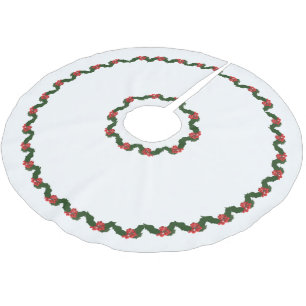 Falda Para El Árbol De Navidad De Poliéster Navidades Holly