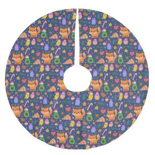 Falda Para El Árbol De Navidad De Poliéster Navidades inteligentes