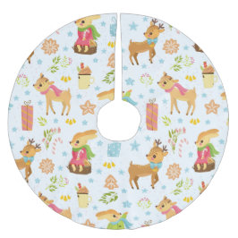 Falda Para El Árbol De Navidad De Poliéster Navidades inteligentes