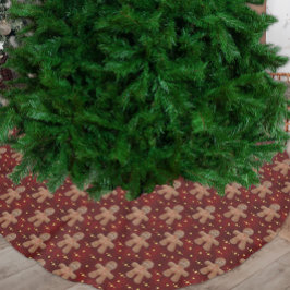 Falda Para El Árbol De Navidad De Poliéster Navidades Jolly Little Gingerbread