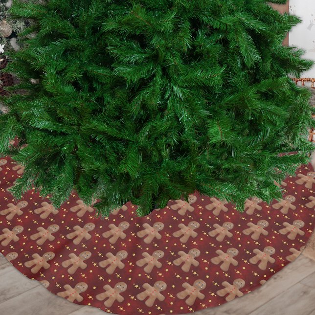 Falda Para El Árbol De Navidad De Poliéster Navidades Jolly Little Gingerbread (Subido por el creador)