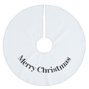 Falda Para El Árbol De Navidad De Poliéster navidades mínimos simples agregar tu texto de fot
