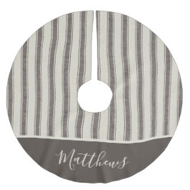 Falda Para El Árbol De Navidad De Poliéster Navidades modernos de la casa de labranza grises