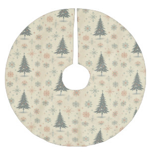 Falda Para El Árbol De Navidad De Poliéster Navidades modernos vintage/retro/invierno