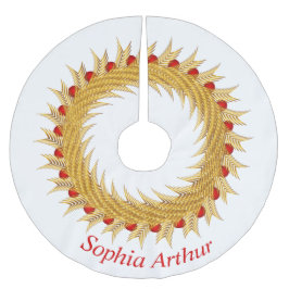 Falda Para El Árbol De Navidad De Poliéster Navidades modernos y personalizados de la corona d