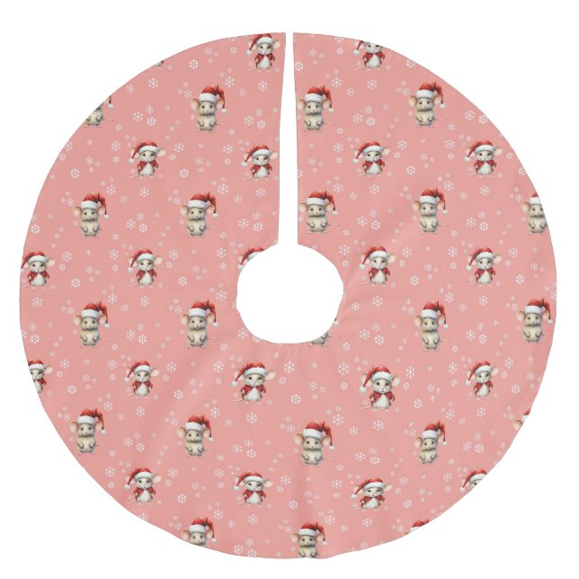 FALDA PARA EL ÁRBOL DE NAVIDAD DE POLIÉSTER NAVIDADES MOUSE (Anverso)