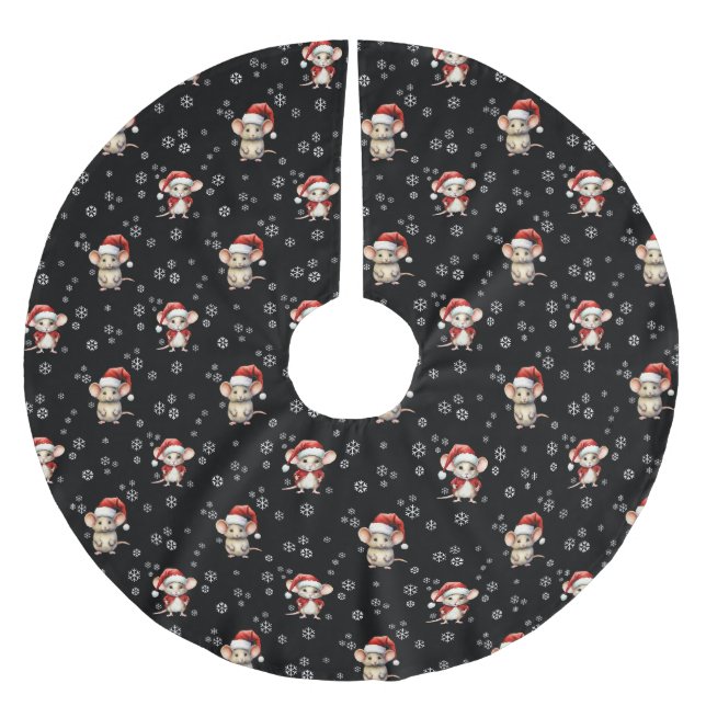 FALDA PARA EL ÁRBOL DE NAVIDAD DE POLIÉSTER NAVIDADES MOUSE (Anverso)