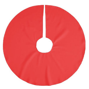 Falda Para El Árbol De Navidad De Poliéster Navidades nórdicos de color rojo festivo decoració