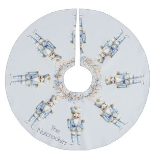 Falda Para El Árbol De Navidad De Poliéster Navidades Nutcracker Watercolor