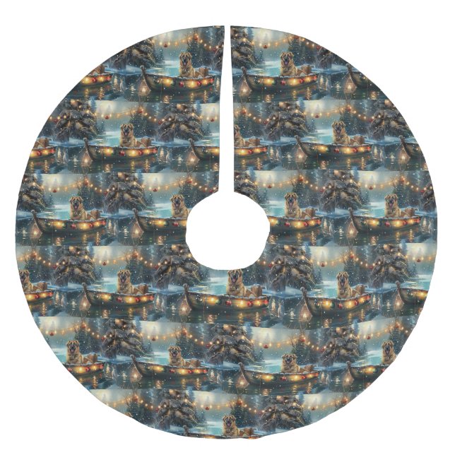 Falda Para El Árbol De Navidad De Poliéster Navidades Pastores de Anatolia (Anverso)