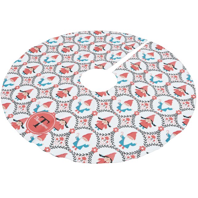 Falda Para El Árbol De Navidad De Poliéster Navidades personalizados de Gnome (Angular)