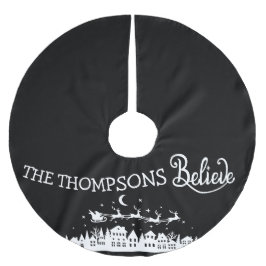 Falda Para El Árbol De Navidad De Poliéster Navidades personalizados minimalistas y modernos