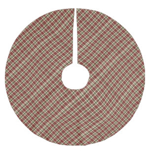 Falda Para El Árbol De Navidad De Poliéster navidades-plaid