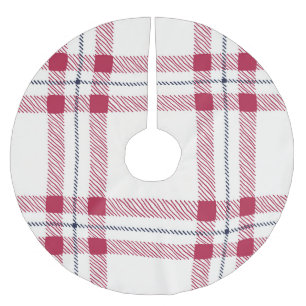 Falda Para El Árbol De Navidad De Poliéster Navidades Red & Black Plaid Farmhouse