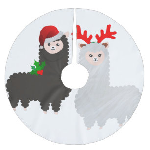 Falda Para El Árbol De Navidad De Poliéster navidades reno alpacas