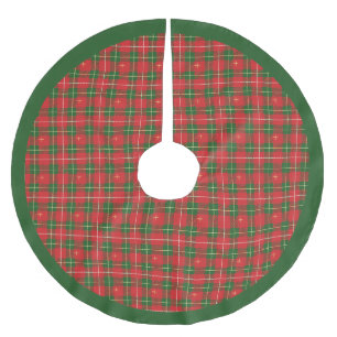 Falda Para El Árbol De Navidad De Poliéster Navidades rojos irlandeses