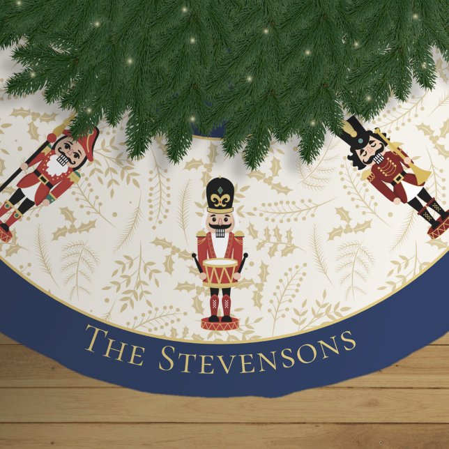 Falda Para El Árbol De Navidad De Poliéster Navidades singulares de peinado y azul (Subido por el creador)