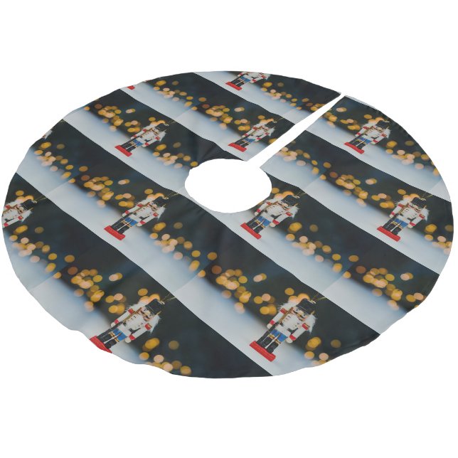 Falda Para El Árbol De Navidad De Poliéster Navidades SlipperyOrnamento figurio nutcracker de  (Angular)