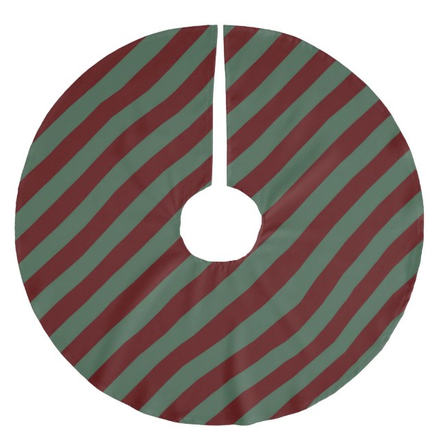 Falda Para El Árbol De Navidad De Poliéster Navidades Stripes (Anverso)