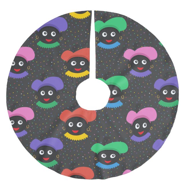 Falda Para El Árbol De Navidad De Poliéster Navidades Zwarte Piet (Anverso)