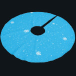 Falda Para El Árbol De Navidad De Poliéster nieve simple en BLUE<br><div class="desc">¡Es Noel! Es Navidades una vez más y es la época de los regalos y,  de hecho,  de la envoltura de regalos. Diseñado pensando en ti,  con simplicidad y colores de temporada.</div>