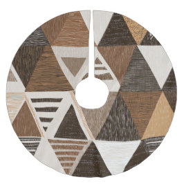 Falda Para El Árbol De Navidad De Poliéster Nigerian patterns on a triangles background