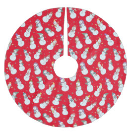 Falda Para El Árbol De Navidad De Poliéster Niños Navidades acribillan a hombre de nieve en Go