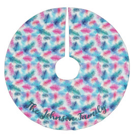 Falda Para El Árbol De Navidad De Poliéster Nombre de familia de bifurcación Verde azulada, ro