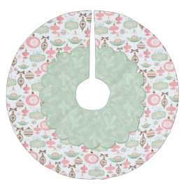 Falda Para El Árbol De Navidad De Poliéster Ornamentos de vacaciones y Evergreens Treeskirt