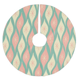 Falda Para El Árbol De Navidad De Poliéster Ornamentos retro de Navidad vintage de mediados de