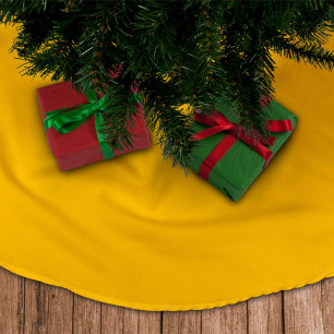 Falda Para El Árbol De Navidad De Poliéster Oro de Navidad Fiesta