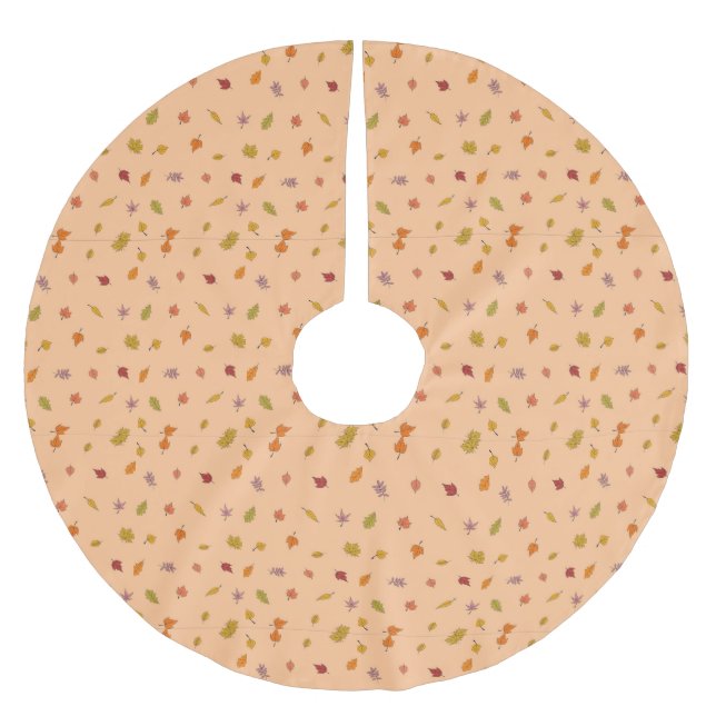 Falda Para El Árbol De Navidad De Poliéster Otoño (Anverso)