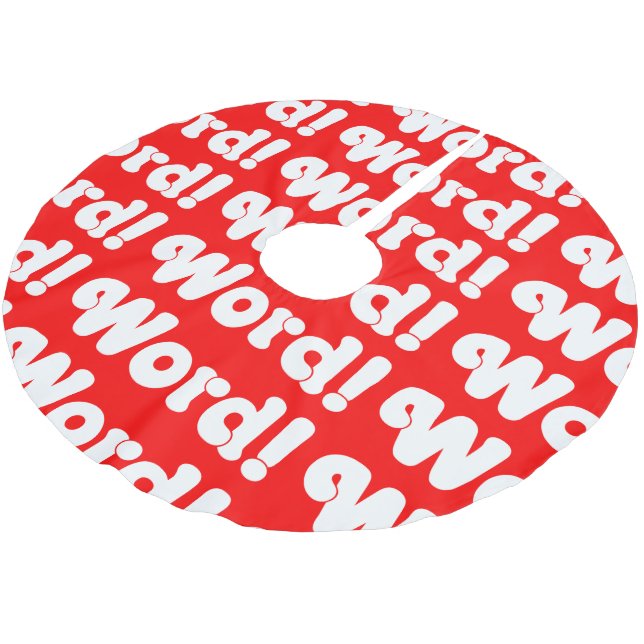 Falda Para El Árbol De Navidad De Poliéster ¡Palabra! (Angular)