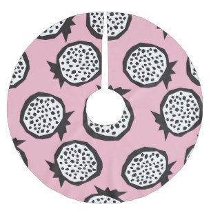 Falda Para El Árbol De Navidad De Poliéster Panegranato moderno: Resumen de estilo sin costura